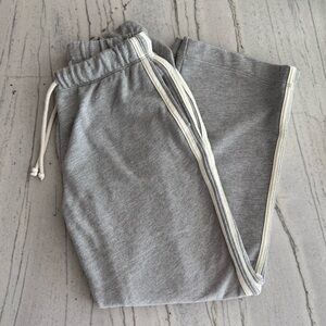 DONNI. • The Eco-Terry Stripe Crop Pant